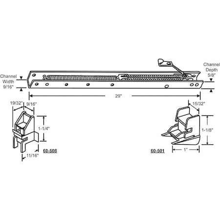 29in Window Channel Balance